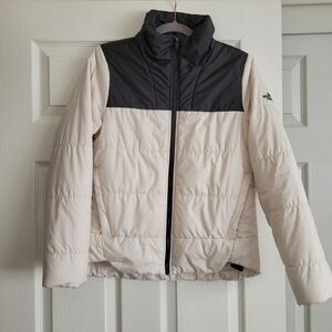 The North Face Black and Cream Jacket